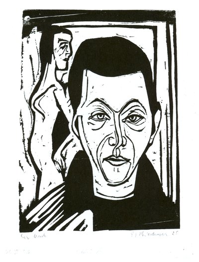 Männerkopf von Ernst Ludwig Kirchner